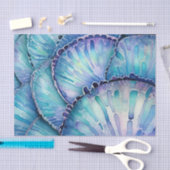 Abalone-Muschel Abstraktes Wasserfarbmuster Seidenpapier (Handwerk)