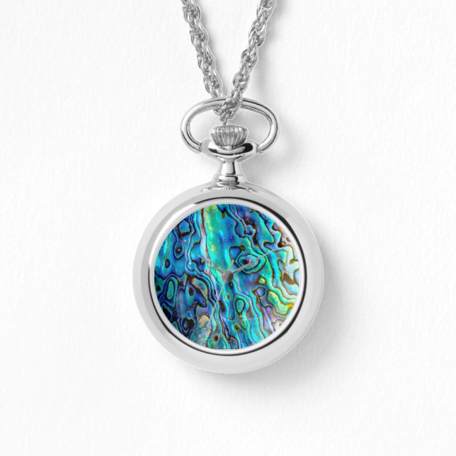 Abalone-Muschel Armbanduhr (Vorderseite)