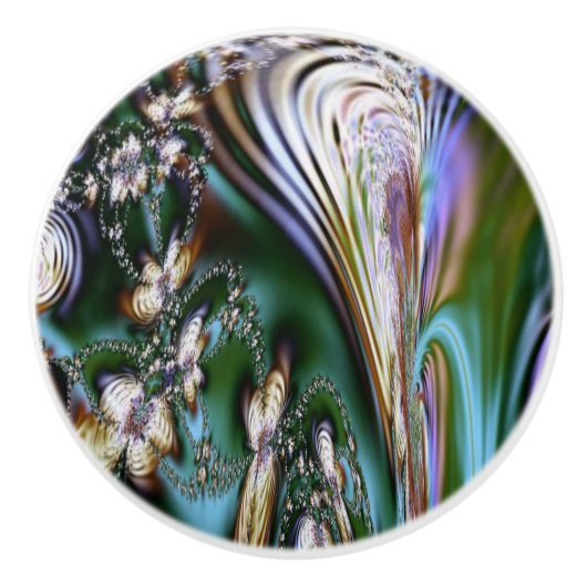 Abalone-Muschel Keramikknauf (Vorderseite)