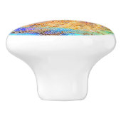 Abalone Muschel Muster Bright Tile Mosaik Keramikknauf (Seitenansicht)