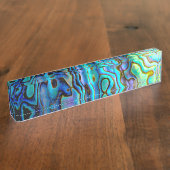 Abalone-Muschel Namensplakette (Seite)