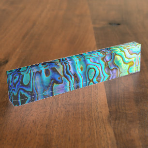 Abalone-Muschel Namensplakette