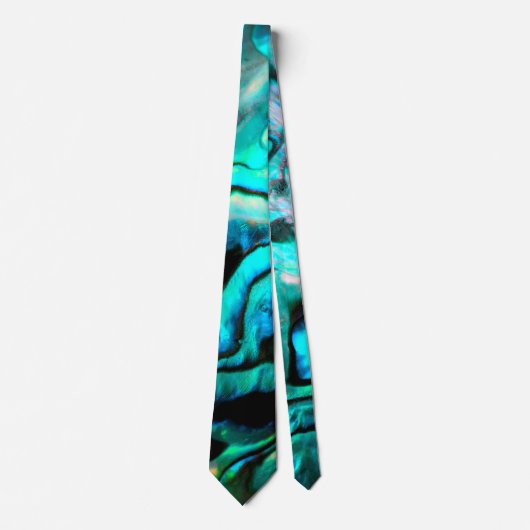Abalone Muschel Naturdesign Krawatte (Vorderseite)