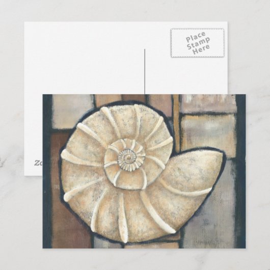 Abalone-Muschel Postkarte (Vorne/Hinten)