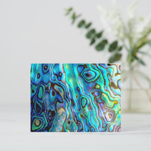 Abalone-Muschel Postkarte (Stehend Vorderseite)