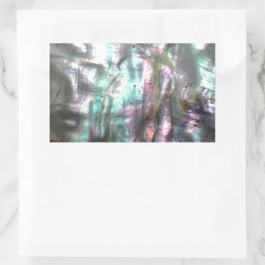 Abalone-Muschel Rechteckiger Aufkleber (Tasche)