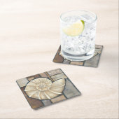 Abalone-Muschel Rechteckiger Pappuntersetzer (Vor Ort)