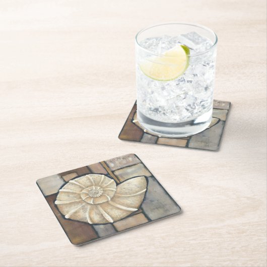 Abalone-Muschel Rechteckiger Pappuntersetzer (Vor Ort)