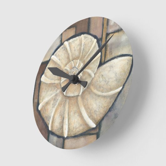 Abalone-Muschel Runde Wanduhr (Winkel)