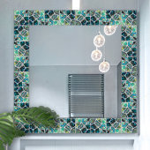 Abalone-Muschel Textur - Zellen Collage N1 Fliese