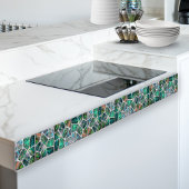 Abalone-Muschel Textur - Zellen Collage N2 Fliese