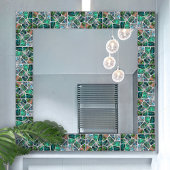 Abalone-Muschel Textur - Zellen Collage N2 Fliese