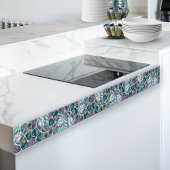 Abalone-Muschel Textur - Zellen Collage N3 Fliese