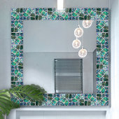 Abalone-Muschel Textur - Zellen Collage N4 Fliese