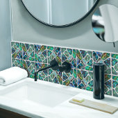 Abalone Muschel Texture - Zellen Collage N13 Fliese