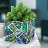 Abalone Muschel Texture - Zellen Collage N13 Fliese