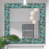 Abalone Muschel Texture - Zellen Collage N13 Fliese