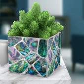 Abalone Muschel Texture - Zellen Collage N14 Fliese