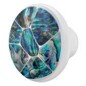 Abalone Muschel - Voronoi Cells Mosaic Keramikknauf (Rechts)