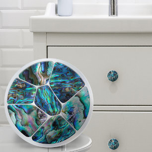 Abalone Muschel - Voronoi Cells Mosaic Keramikknauf
