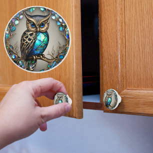 Abalone Owl Keramikknauf