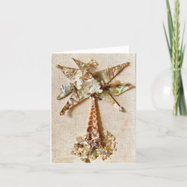 Abalone Palm Holiday Card Feiertagskarte
