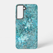 Abalone Pāua Muschel Aqua Blue Samsung Galaxy Hülle (Rückseite)