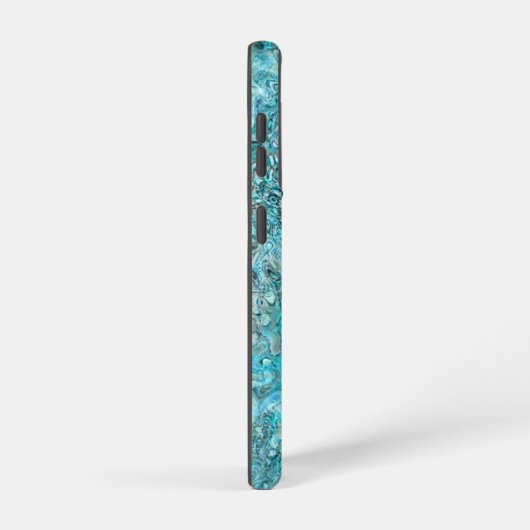 Abalone Pāua Muschel Aqua Blue Samsung Galaxy Hülle (Rechte Seite)