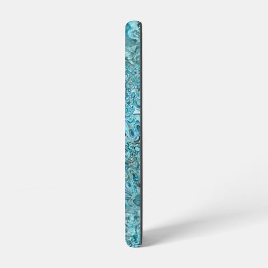 Abalone Pāua Muschel Aqua Blue Samsung Galaxy Hülle (Linke Seite)