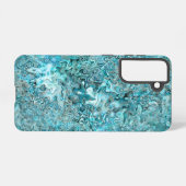 Abalone Pāua Muschel Aqua Blue Samsung Galaxy Hülle (Rückseite (Horizontal))