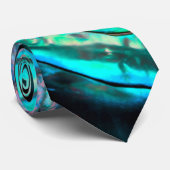 Abalone paua Muschel Naturdesign Krawatte (Gerollt)