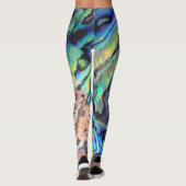 Abalone paua Muschel Naturdesign Leggings (Rückseite)