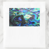 Abalone paua Muschel Rechteckiger Aufkleber (Tasche)