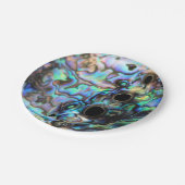 Abalone paua seashell design pappteller (Schrägansicht)