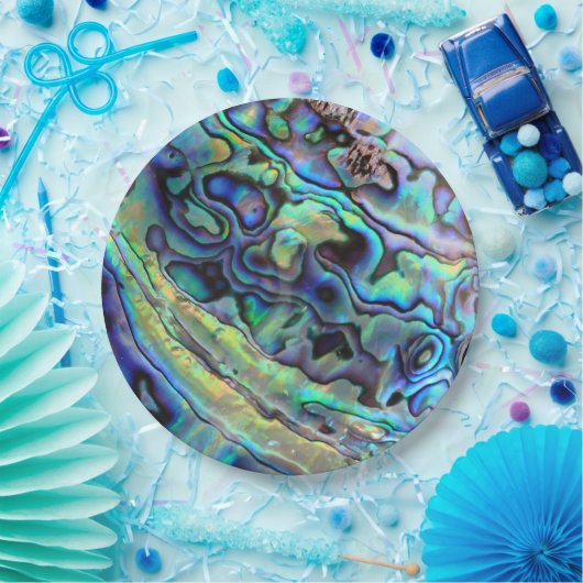 Abalone paua seashell pappteller (Party)