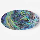 Abalone paua seashell pappteller (Schrägansicht)