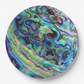 Abalone paua seashell pappteller (Vorderseite)