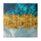 Abalone, Perl und Gold Textur gemischte Medien abs Fliese (Vorderseite)