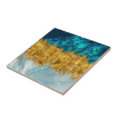 Abalone, Perl und Gold Textur gemischte Medien abs Fliese (Seite)