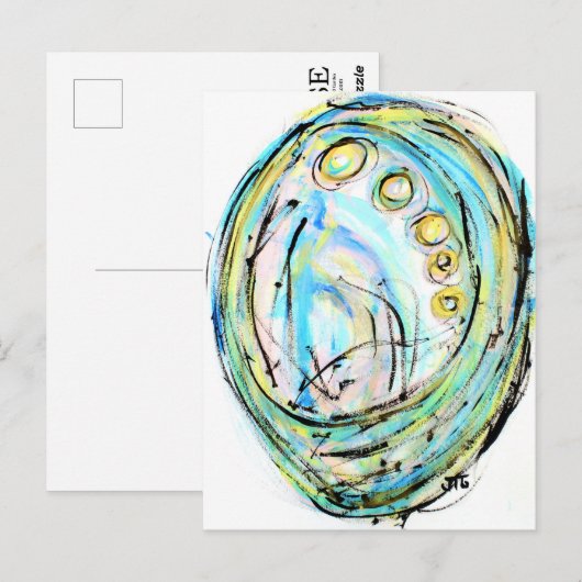 ‚Abalone‘ Postkarte (Vorne/Hinten)