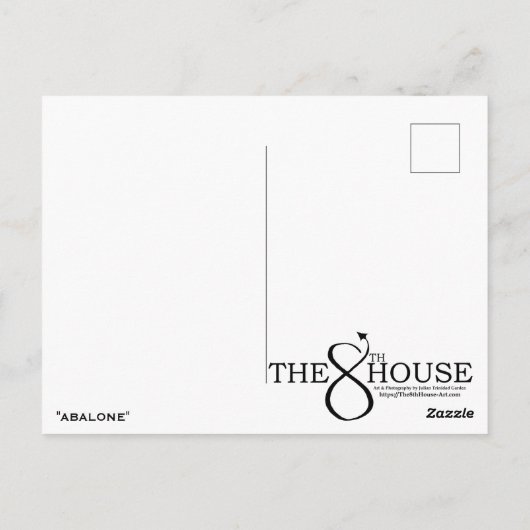 ‚Abalone‘ Postkarte (Rückseite)