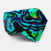 Abalone seashell natürliche Gestaltung Krawatte (Gerollt)