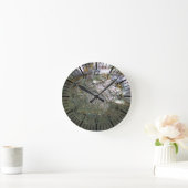 Abalone Seashell schimmern, schöne Natur Runde Wanduhr (Zuhause)