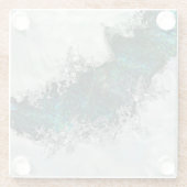 Abalone Shell Pearl and Silver 1 Glasuntersetzer (Rückseite)