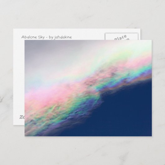 Abalone Sky Postkarte (Vorne/Hinten)