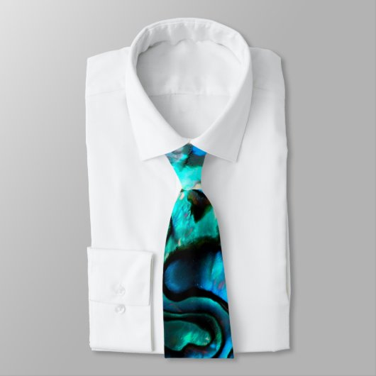 Abalone türkise Neck Tie Krawatte (Gebunden)