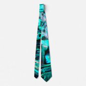 Abalone türkise Neck Tie Krawatte (Rückseite)