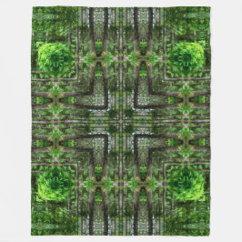 Abanaki gebürtige Waldgeist-Mandala Fleecedecke