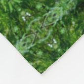 Abanaki gebürtige Waldgeist-Mandala Fleecedecke (Ecke)