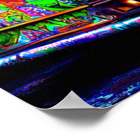 Abandable Bus Street Art Poster (Ecke)